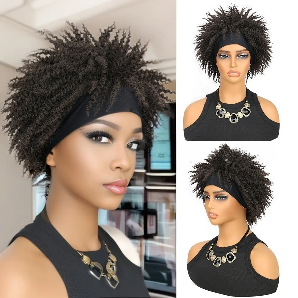 Синтетический парик взрывобезопасные маленькие пушистые вьющиеся парики