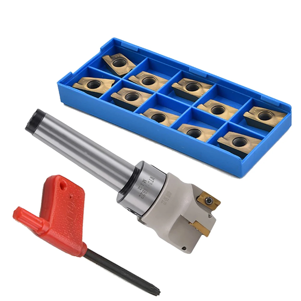 

Mill Cutter MT2 MT3 50Cutter Head + 4Cutters APMT1604 CNC Milling Cutter Insert For Precision Machining Plane Processing