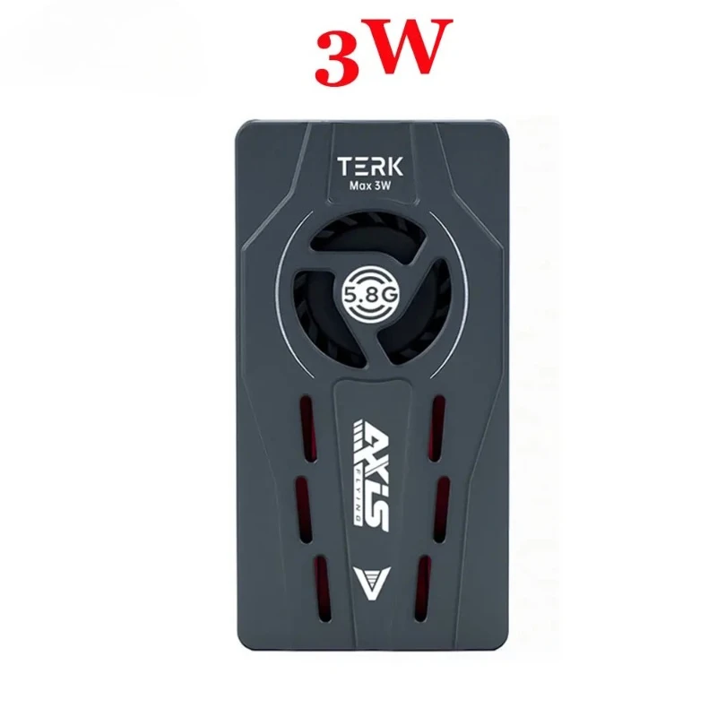 Фото VoidFly 1 шт. новый Axisflying TERK Max 5.8G 3W VTX с вентилятором и радиатором из ЧПУ, двойные функциональные кнопки, встроенный микрофон, бесшумный, для дальних полетов №2