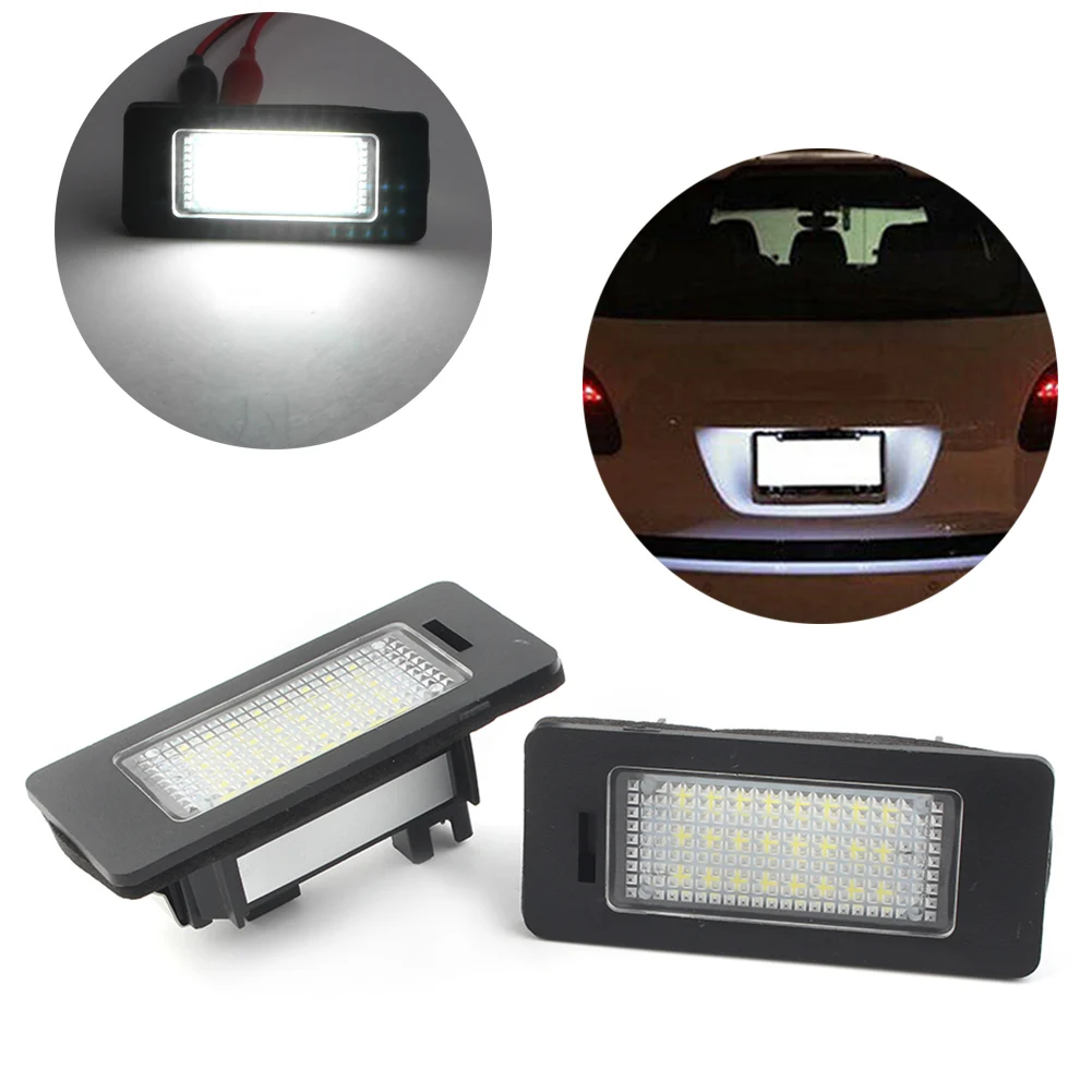 2 шт. светодиодная подсветка номерного знака с декодером для Porsche Cayenne 955 957 и VW Golf MK6