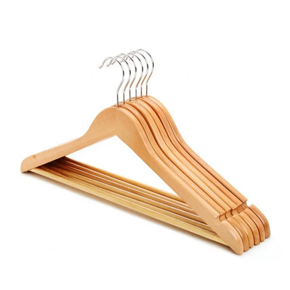 

Class Solid Wood Clothes Hanger good load-bearing no smell shirt wood hanger home drying rack Organize home, office or shop