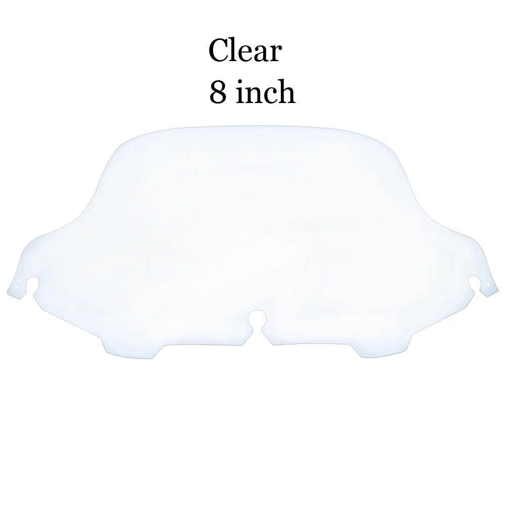 

6 "лобовое стекло мотоцикла 8-дюймовый дефлектор лобового стекла для Harley Touring Street Glide Electra Glide Classic Ultra CVO 1996-13