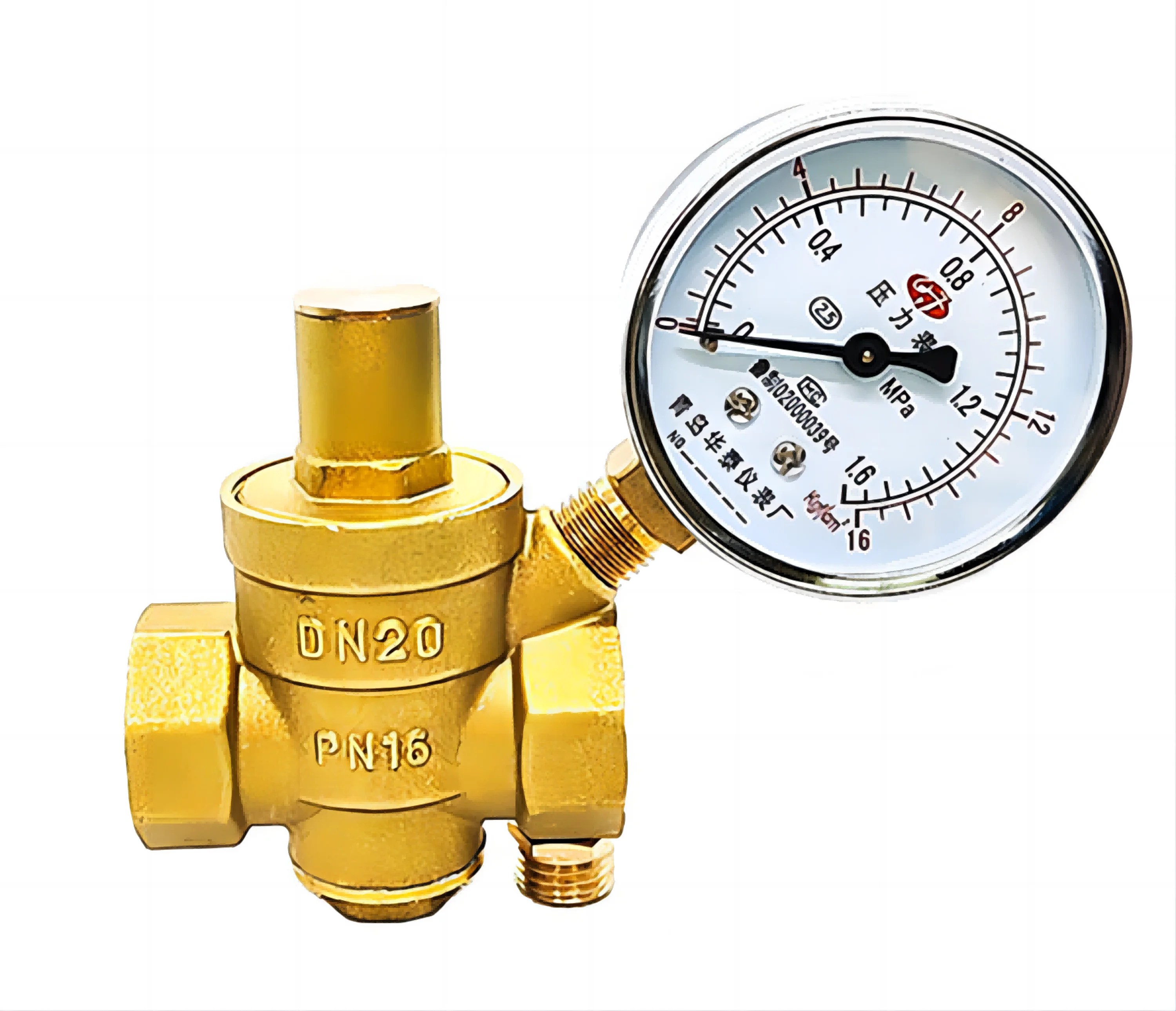 Латунный регулятор давления воды 3/4 дюйма регулируемый предохранительный клапан