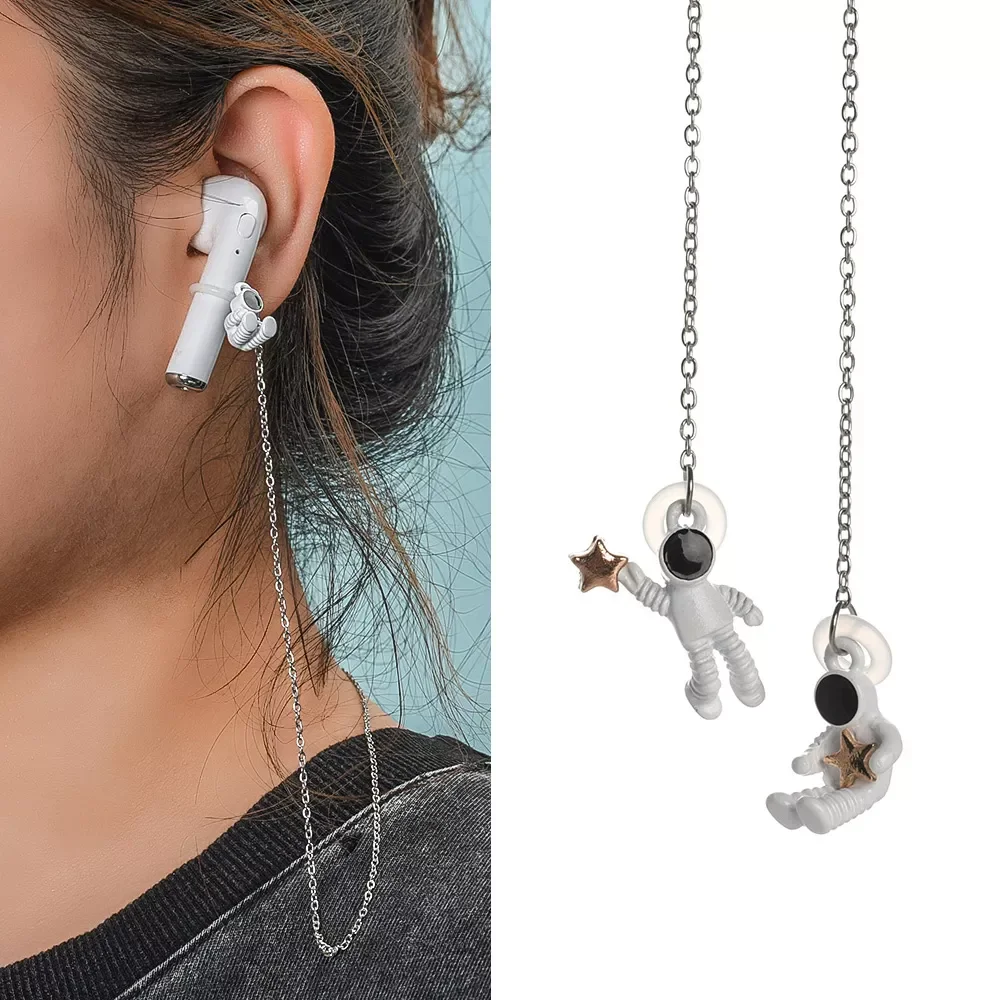 

Rapid transit Chains For Airpods Pro Earbuds Holder Lanyard Neck Chain for Airpods 3 1/2 Astronaut Pendant Necklace Accessories
