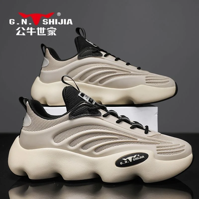 

High quality 2023 New Men's Shoes Breathable Sneakers Running Casual Heightened Retro Dad
