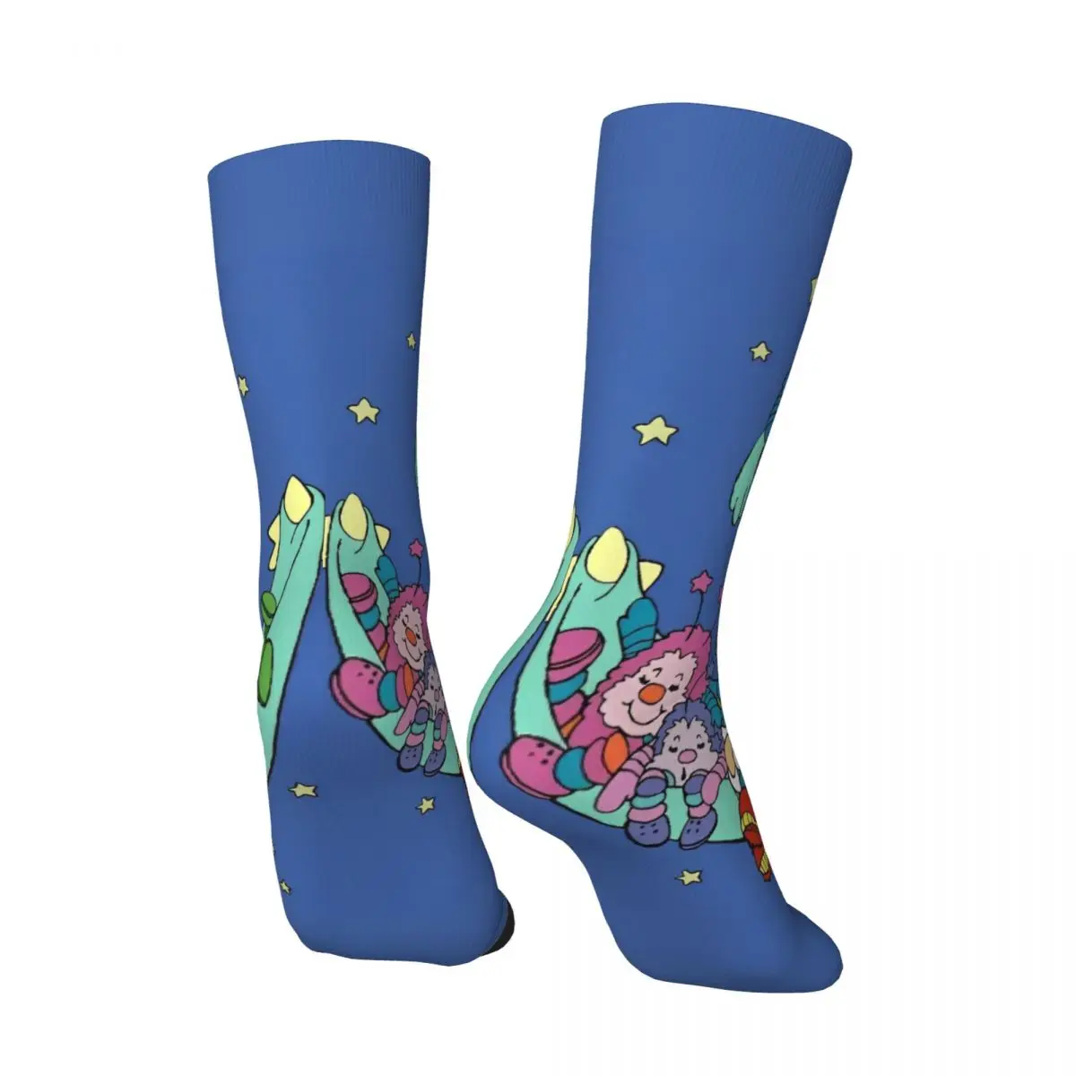 Радуга аниме британские чулки с узором модные носки зимние нескользящие мужские