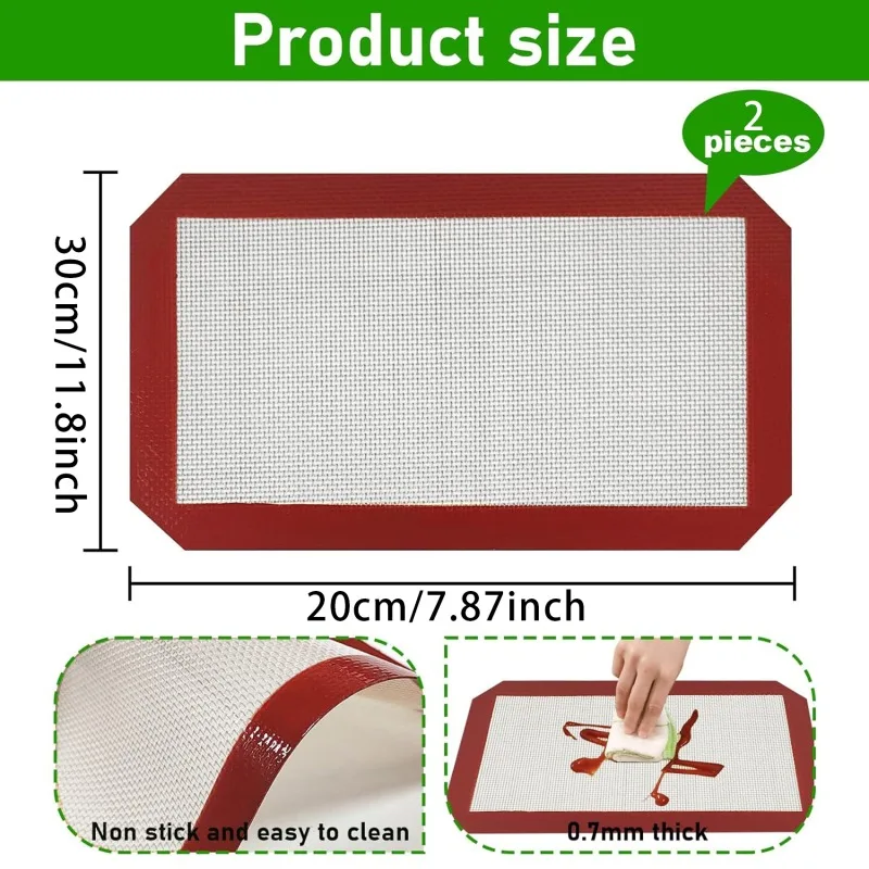 Экологичный Силиконовый Коврик Для Выпечки Антипригарный Противня Хлеба 20x30 См