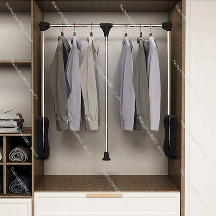 Подъемная вешалка для одежды демпфирующий буфер гардероба многофункциональная
