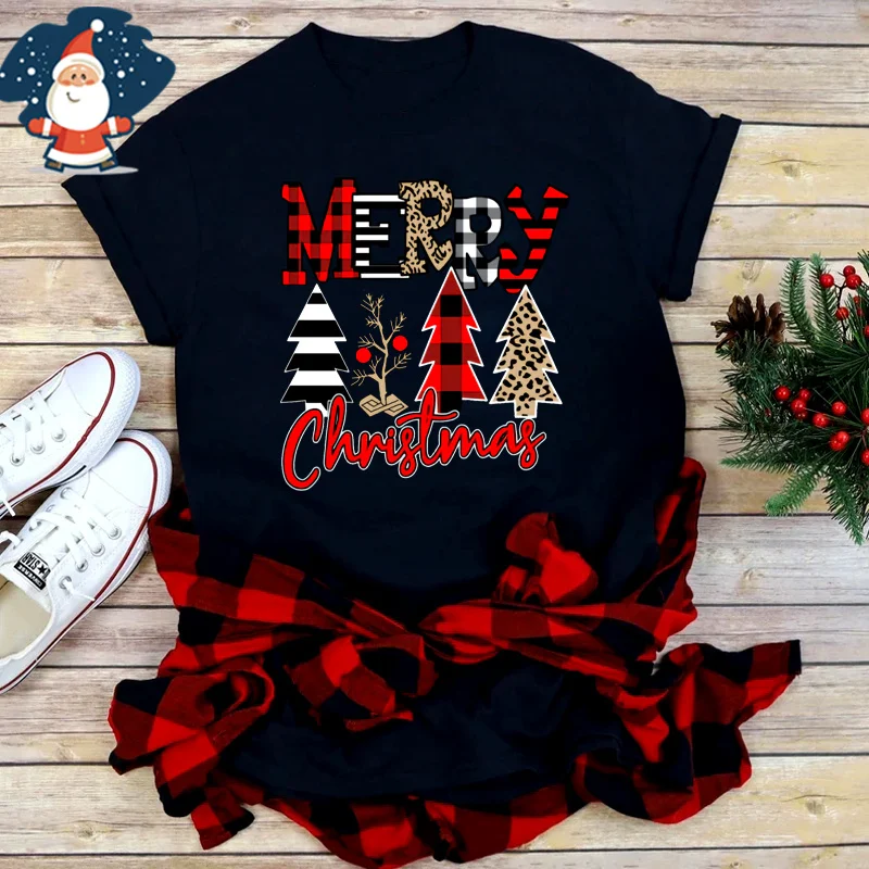 Футболка Y2k мужская с принтом Санта-Клауса и снежинками