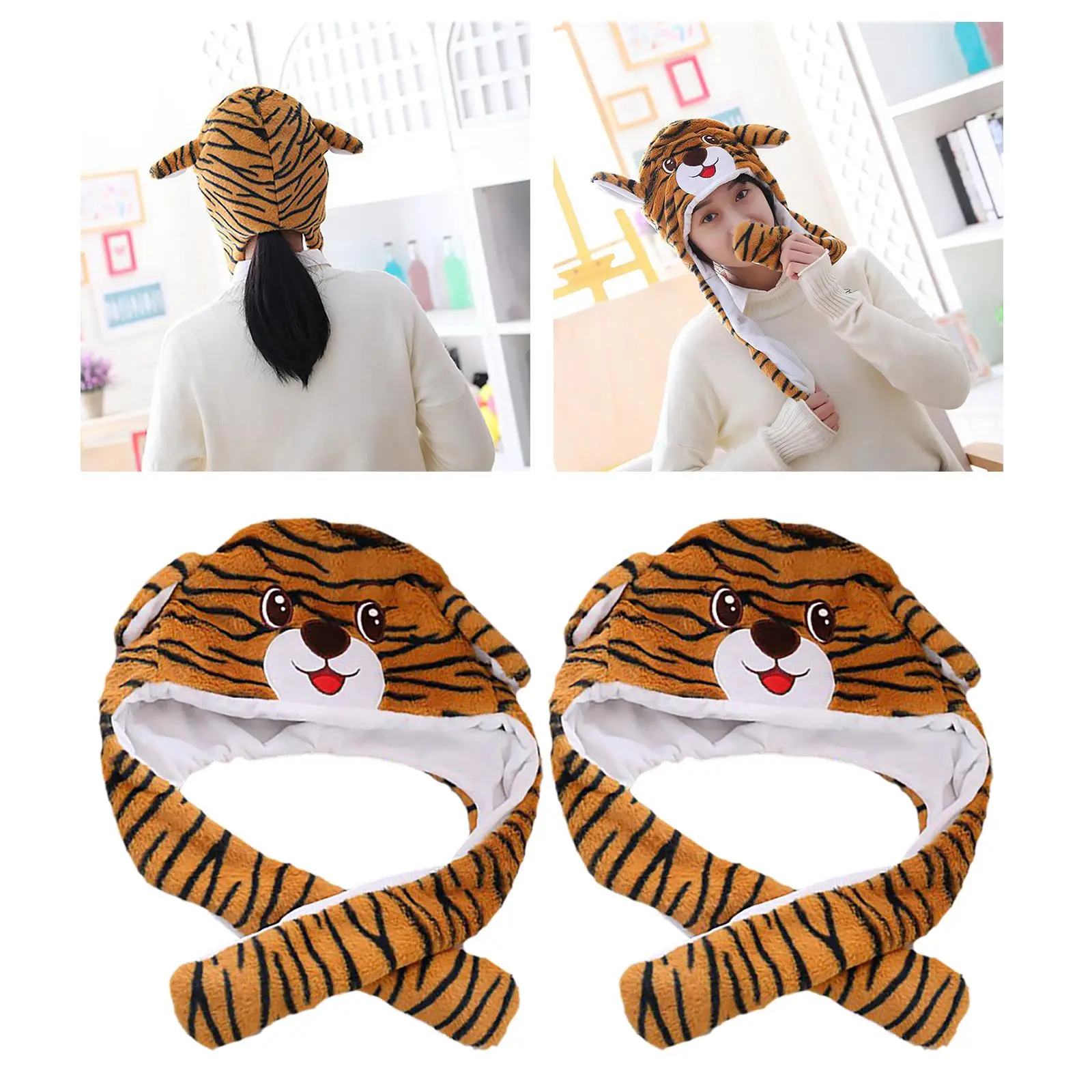 

Cute Plush Hat with Ears That When You Press Baby Hats Gift