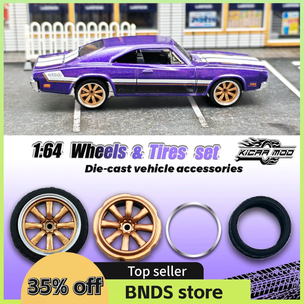 Колесная пара Kicarmod 1/64 для автомобиля Hot Wheel