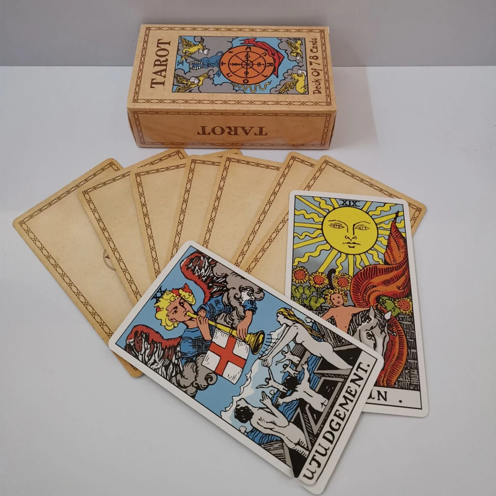 

Classic Tarot Gold Foil English Tarot Wholesale Oracle Card Waite Tarot Solitaire Flash Card Tarot The Neo Rider Tarot New Centu