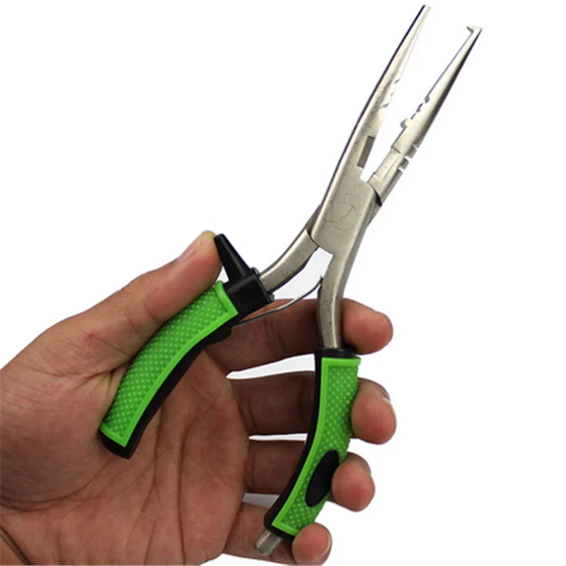 

High Carbon Steel Fishing Trimmer Pliers Fishing Gear Long Nose Hook Remover Tools Line Cutter Scissors Fish Tackle