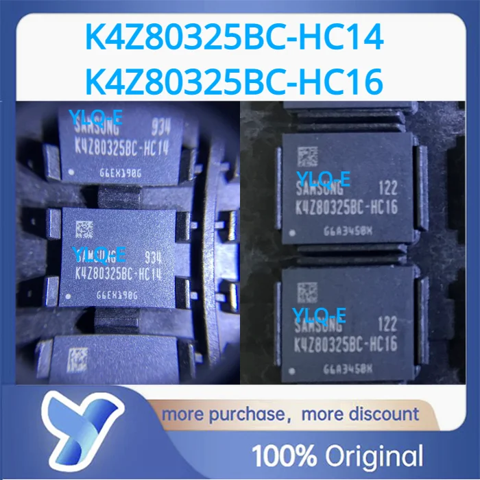 Оригинальный Новый SAMSUNG K4Z80325BC-HC14 K4Z80325BC-HC16 K4Z80325BC HC14 K4Z80325BC HC16 H56C8H24AIR S2C BGA чипсет