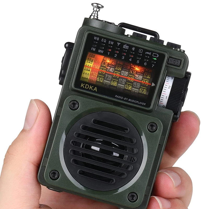 KDKA-700/701 portable music radio full band FM/MW/SW/WB receiver subwoofer Bluetooth 5.0 speaker TF card plays digital radio