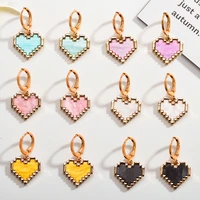 2 pairs heart shaped fashion earrings 2022 elegant delicate romantic simple ladies pendant necklace bracelet diy making jewelry