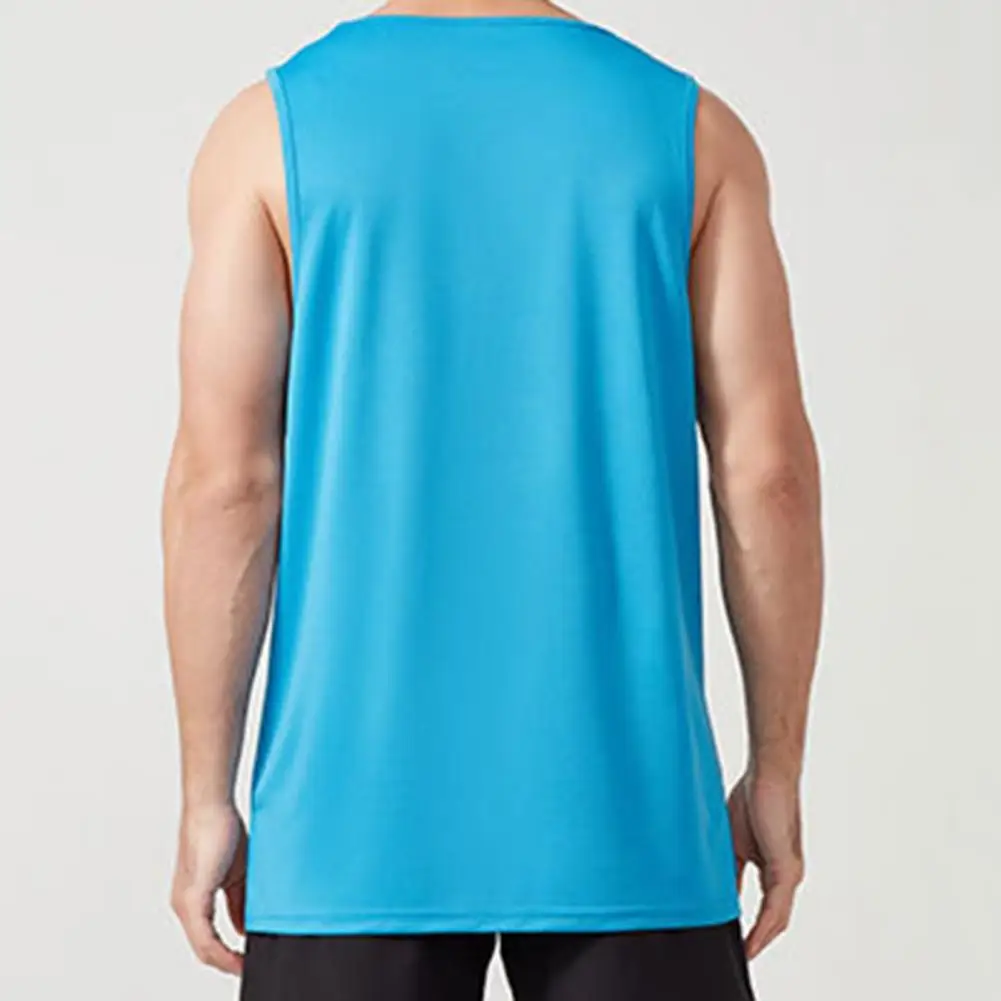 

Summer Tank Top Fitness Summer Top Quick Dry O Neck Chic Young Style Men T-shirt