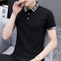 summer mens short sleeved t shirts year oversized lapel polo shirt solid color teen mens t shirts mens clothing polo tops