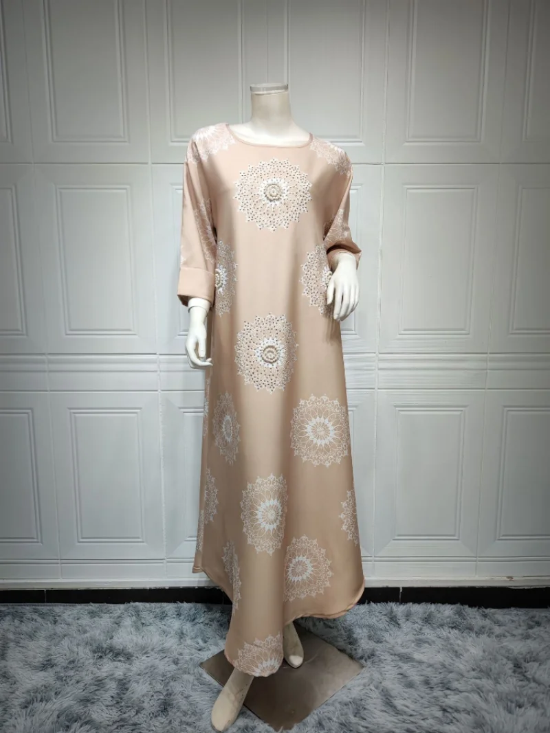 Morocco Party Dress Muslim Women Abaya Prayer Caftan Diamond Flroal Robe India Abayas Dubai Turkey Longue Vestidos Largos 2022