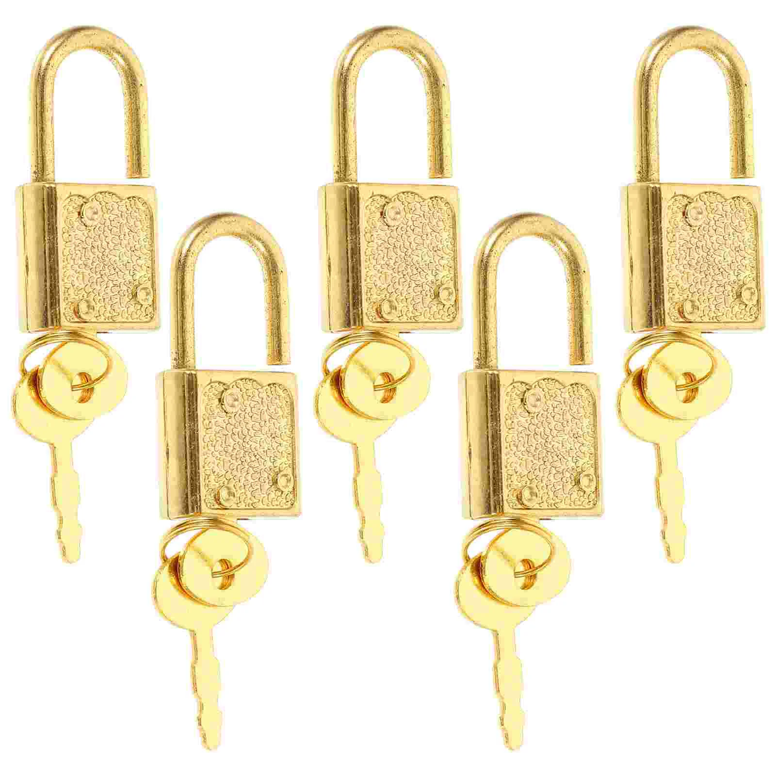 

5 Sets Locks Keys Padlock Kid Toys Small Pirate Treasure Convenient Padlocks