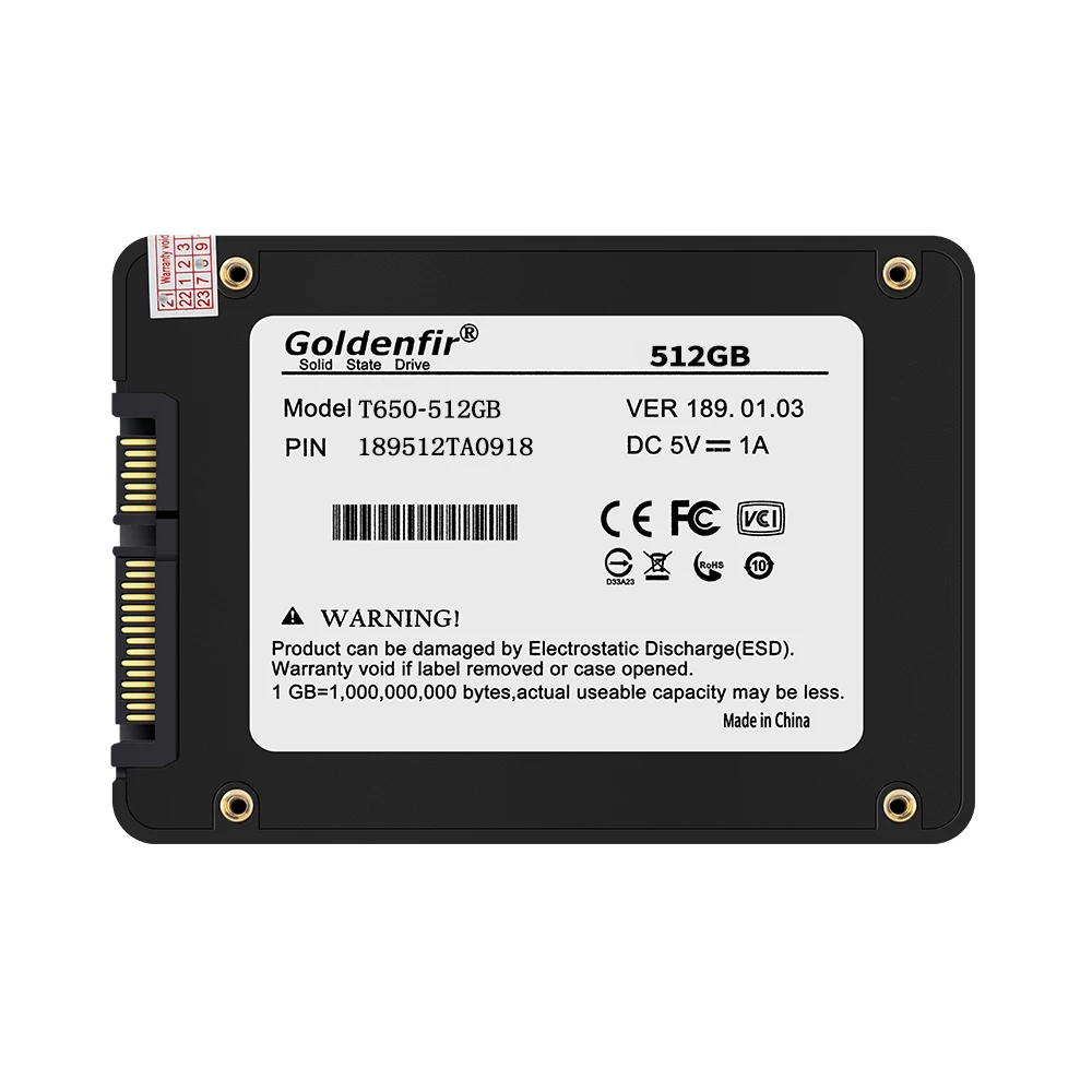 

Жесткий диск Goldenfir SSD 128 ГБ, 256 ГБ, 512 ГБ, жесткий диск быстрее, жесткий диск hd для настольного ноутбука, SSD 2,5 дюйма