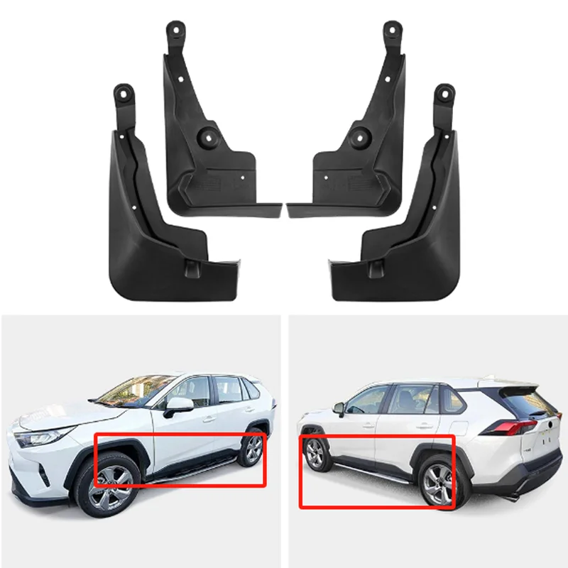 

Для Toyota RAV4 XA50 2019 ~ 2024 2020 2021 2022 2023 автомобильное переднее и заднее колесо, брызговики, брызговики, защита крыльев, брызговики, аксессуары