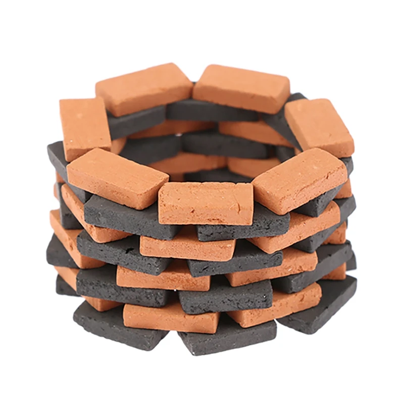 

100PCS Mini Brick 1/16 Dollhouse Micro-Landscape Miniature Brick Mini Bricks Model Sand Micro-Landscape Accessories Toy