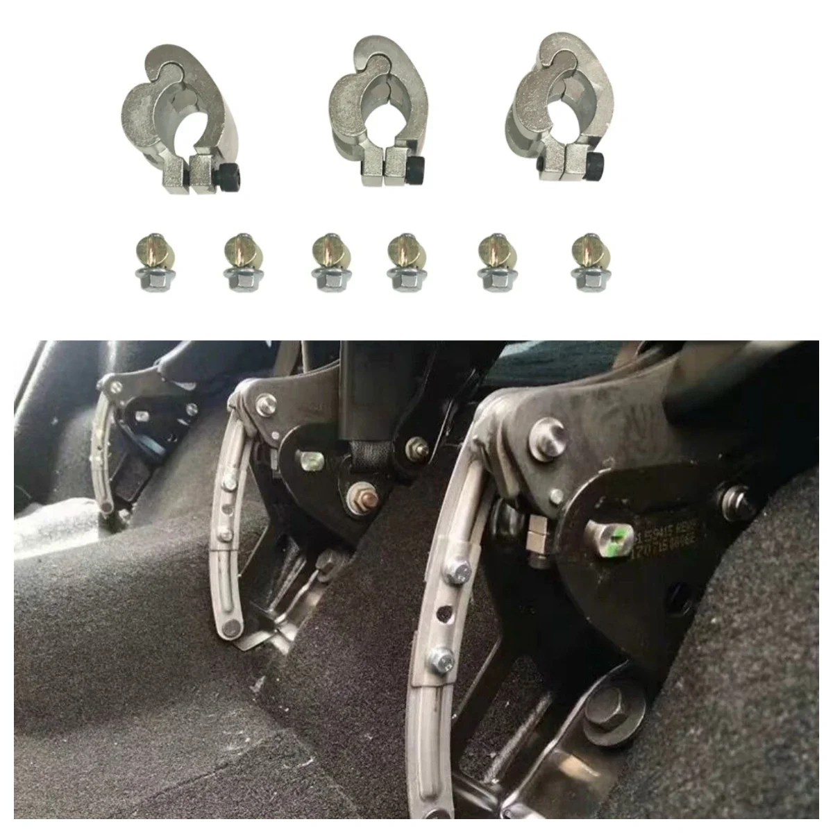 SXMA J345 регулятор заднего сиденья серебристый алюминиевый сплав интерьер