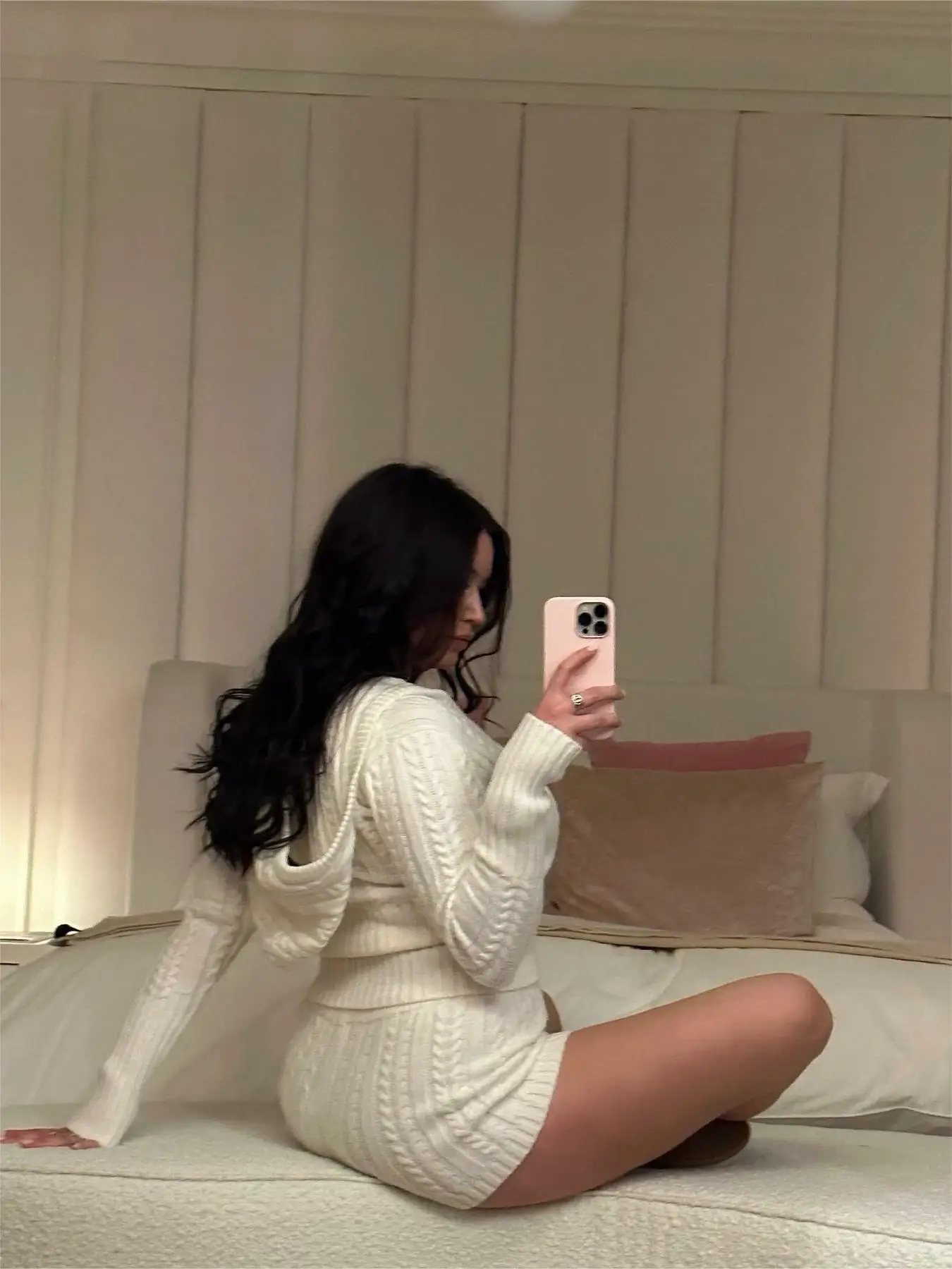 Укороченный свитер женские корейские модные топы с длинным рукавом белые