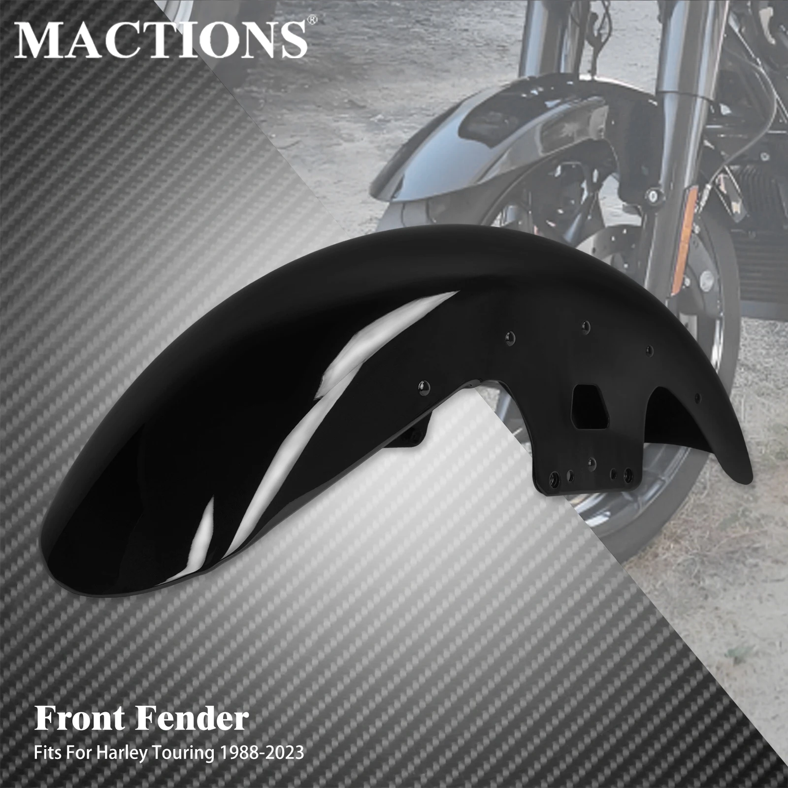 

MACTIONS мотоцикл 19 "переднее крыло брызговик железные колеса для Harley Touring Road King Electra Street Glide 1988-2023