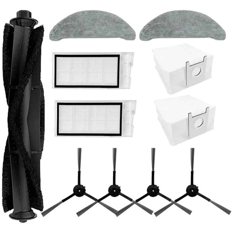 

Replacement Accessories Set For Roidmi EVE Plus Robot Vacuum Main Side Brush Hepa Filters Mop Pads Dust Bags Parts