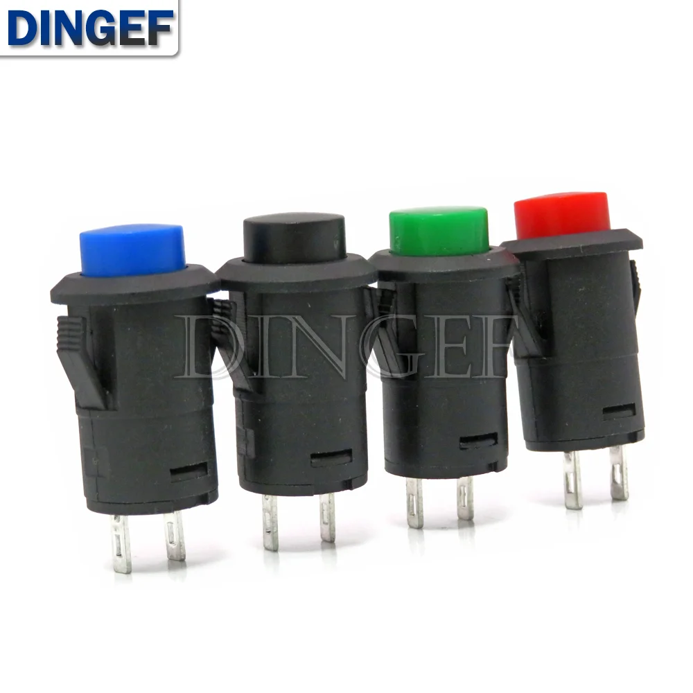 5 шт. кнопочные переключатели DS427 DS428 12 мм ВЫКЛ-ВКЛ кнопочный переключатель