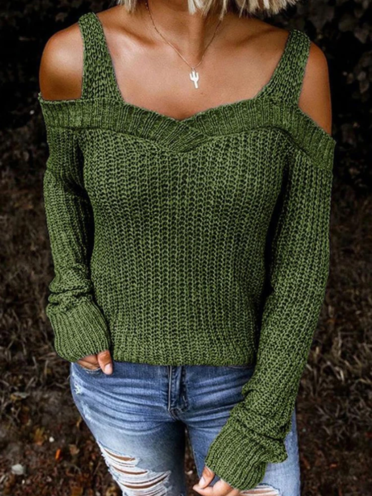 

Oversized Sweater Sexy Korean Sweater Sling Pullover Women Luxury Winter Knit Cashmere Sweater Women Backless Y2k Streetwear