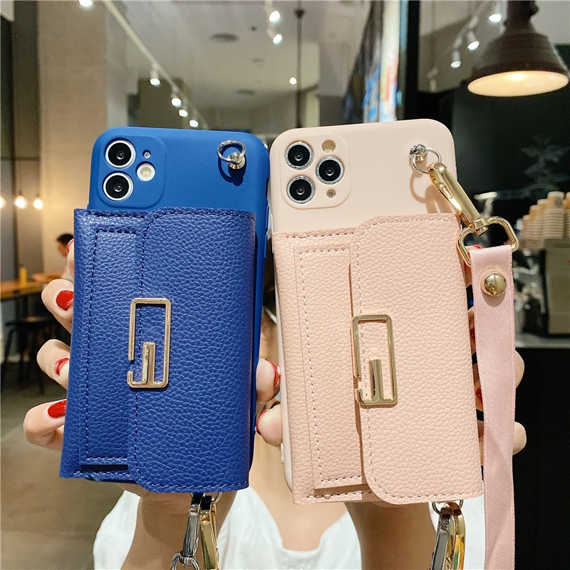 for Samsung S8 S9 S10 S20 FE S21 S22 Ultra Note 20 10 Lite A51 71 21S 32 52 72 Case Luxury Crossbody Shoulder Wallet Stand Cover | Мобильные