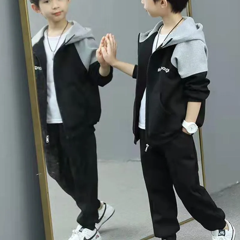 Новинка 2024 комплект детской одежды Весенняя и осенняя одежда повседневная