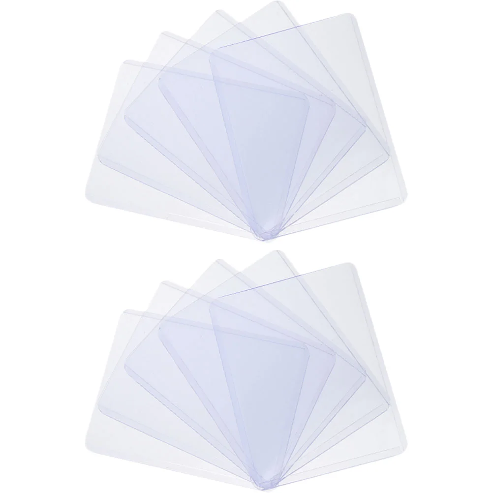 

50 Pcs Game Card Holder Clear Sleeves Trading Protective Small Protector Baseball Display Plastic Hard Storage Covers