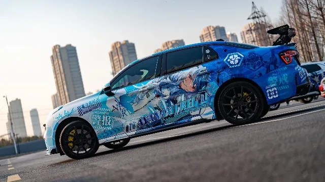 Оптовая продажа: Виниловая наклейка Genshin Impact Itasha 08 с аниме-девушкой для боковины автомобиля, полноцветная графика, JDM-стиль, подходит для любых автомобилей (art.: 3920d90e58601) - 3920d90e58601