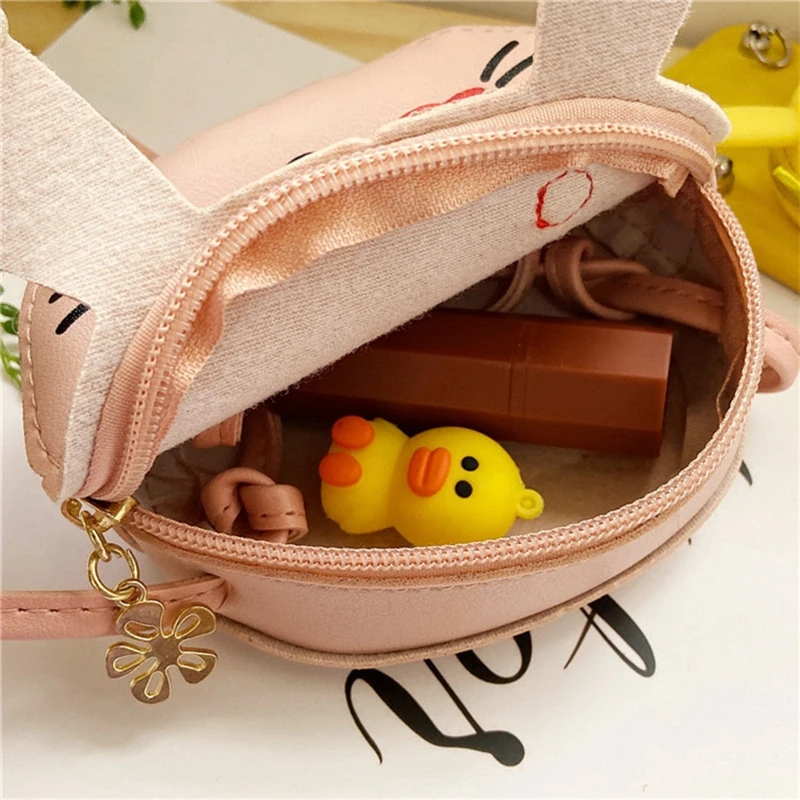 Children's Animal Cartoon Crossbody Bag Baby Cute Little Girl Wallet Accessories Trend Mini Shoulder Bag Simple Small Bag