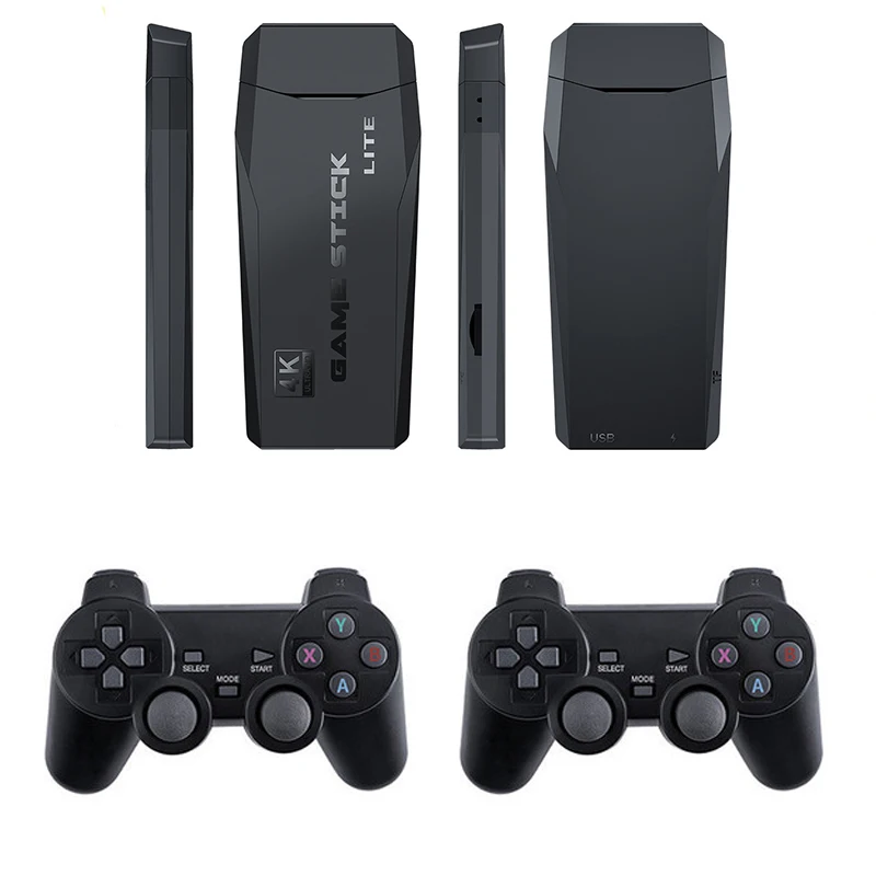 Ретро игровая консоль Игровая 32G/16G Stick Lite 4K Встроенный 10000 игр Беспроводной