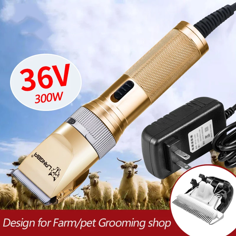 

Dog Clipper for Grooming Thick Heavy Coats 36V 300W Powerful Motor Electric Scissors Pet Trimmer Shaver Animal Hair Cut Machine