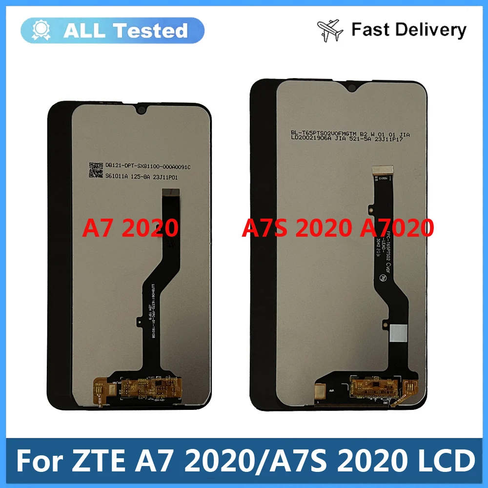 Фото Протестированный ЖК-дисплей для ZTE Blade A7s 2020 A7020 A7020RU, ЖК-дисплей с цифровым преобразователем сенсорного экрана для ZTE BLADE A7 2020, ЖК-дисплей с датчиком №2