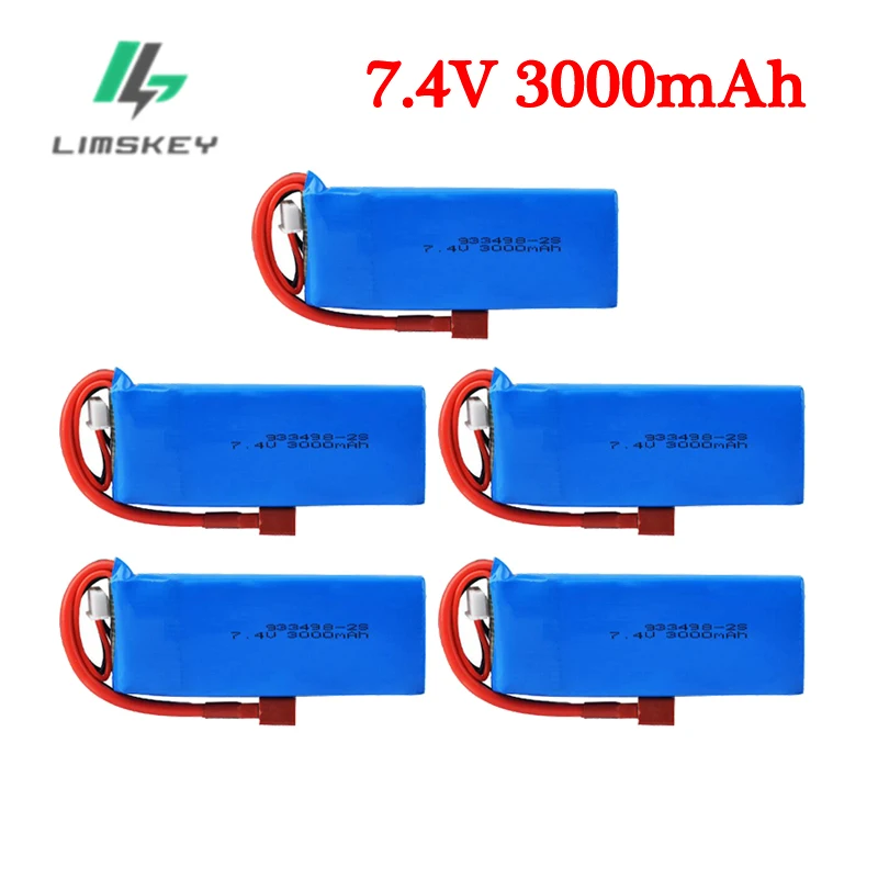 

Обновленный литий-полимерный аккумулятор 2S для Wltoys 7,4 3000 144001 124018 12402a 124019 12428 18301, 1-5 шт., запасные части для радиоуправляемых автомобилей, 18302 в,...
