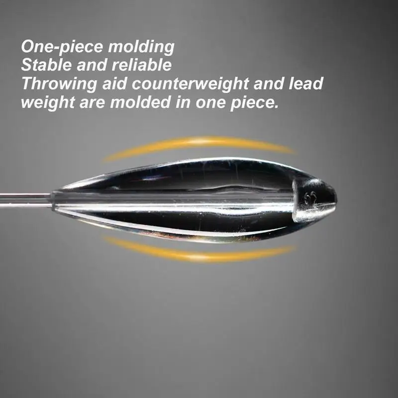 Плавающие поплавки для рыбалки 5 шт. высокопрозрачные свинцовые Утяжеленные