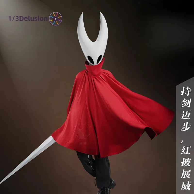Фото Костюм для косплея Хардкор из Hollow Knight: Silksong, аксессуары для ролевых игр на Хэллоуин и Рождество, для женщин и мужчин №3