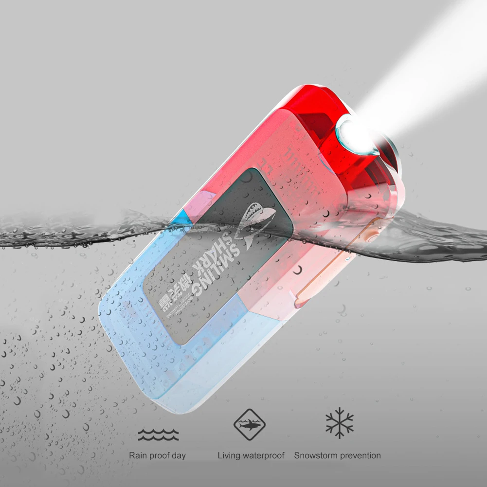 

Светодиодный Многофункциональный мигающий зажим красного и синего цвета, предупреждающий сигнальный фонарь на плечо, полицейский фонарь с...