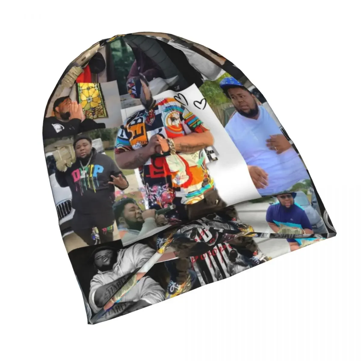 Зимние шапки унисекс с волнистым коллажем облегающие аксессуары вязаные уличная