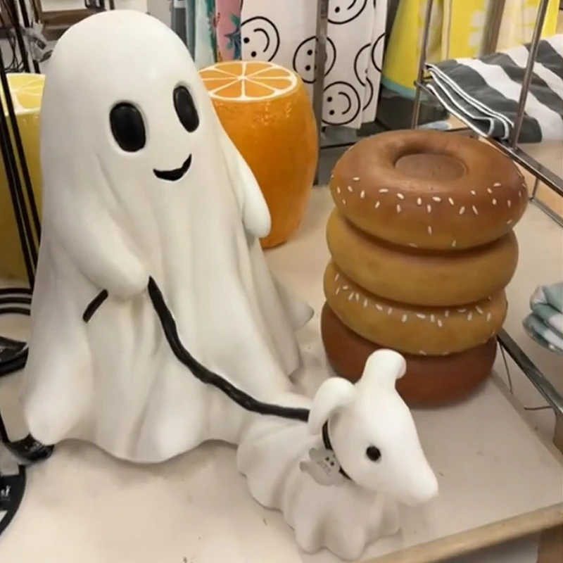 Статуя ходячей собаки домашний декор Креативные украшения Хэллоуин статуя