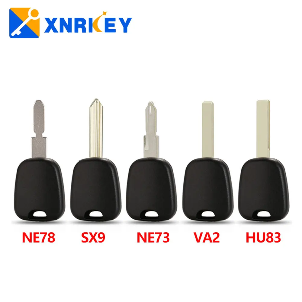 

XNRKEY Car Key Shell Fob For Citroen C2 C3 C4 Fit For Peugeot 106 107 307 207 306 406 VA2/Hu83/SX9/Ne73 Blade Option Key cover