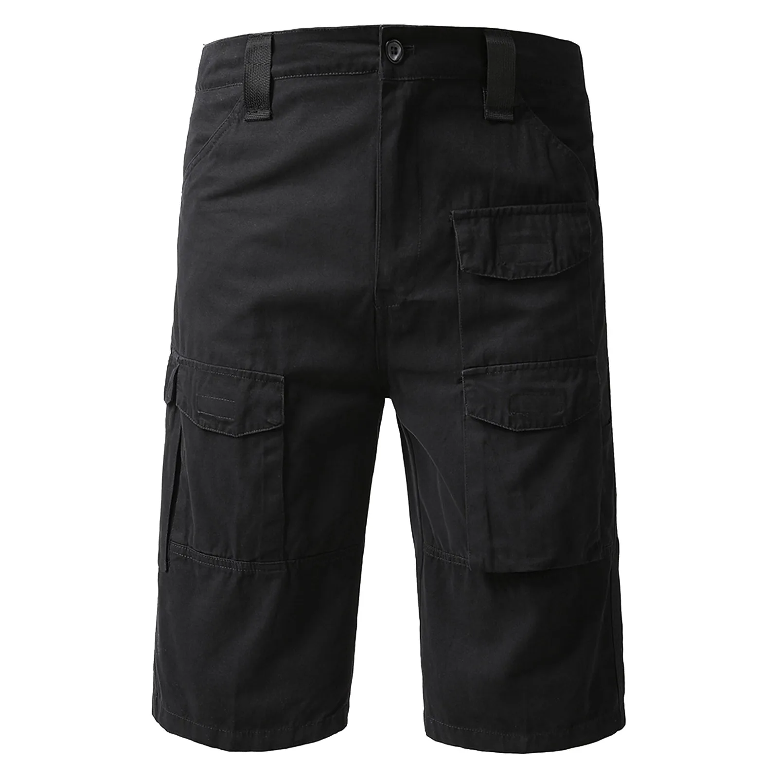 

Men's Summer Pants Loose Straight Tube Multi Pocket Cargo Pants 2023 New Harajuku Gym Male Fashion Casual