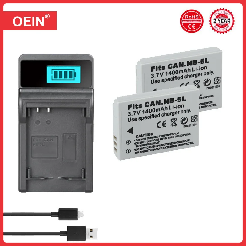 Аккумулятор NB-5L NB5L + зарядное устройство NB 5L для Canon S110 SX200 SX210 SX220 SX230 IS S100 SD700
